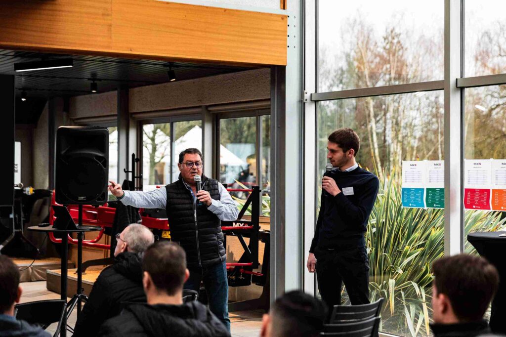 Speech during the presentation