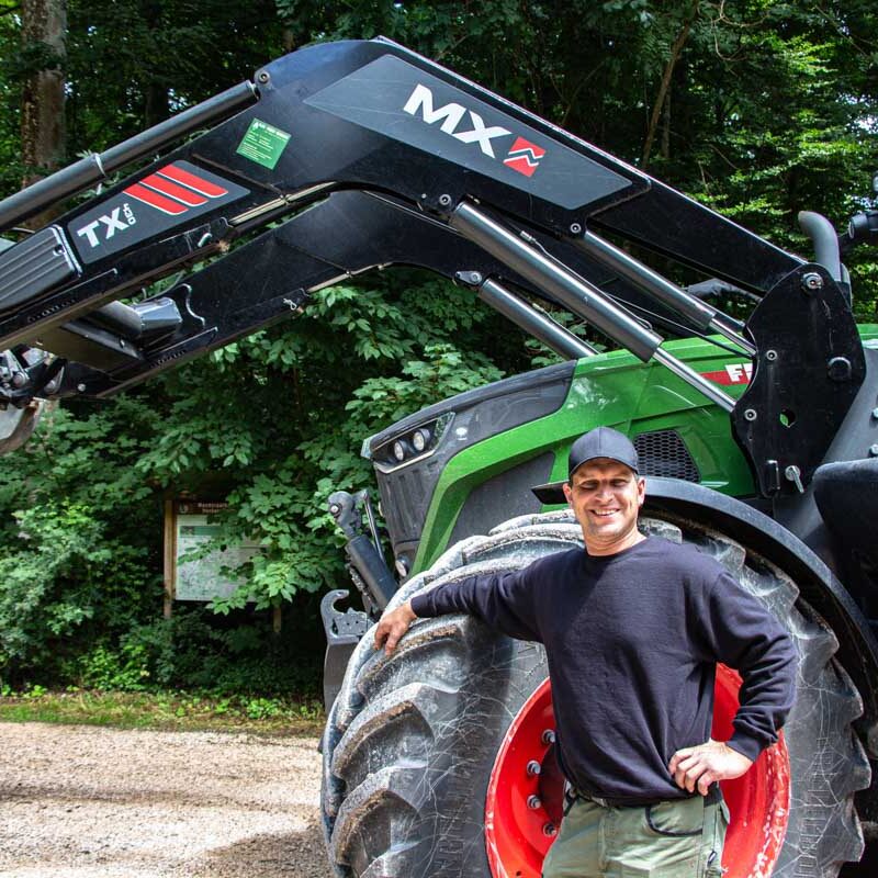 Testimonio de André, profesional de los trabajos forestales en Alemania, sobre la cargadora MX TX400